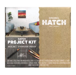 Dremel Hatch Project Kit – Skyline Pallet Art – Complete Wood Art & Engraving Project Set